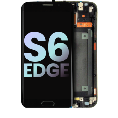 LCD Assembly With Frame For Samsung Galaxy S6 Edge (Service Pack) (Verizon / Sprint) (Black)