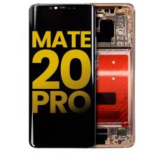 LCD Assembly With Frame For Huawei Mate 20 Pro (Refurbished) (Pink Gold)