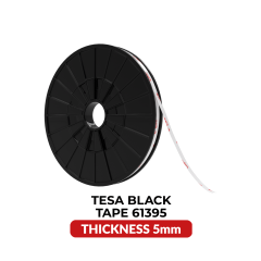 Double-Sided Acrylic Black Tape (5MM x 25M) (Tesa Model # 61395)