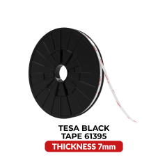 Double-Sided Acrylic Black Tape (7MM x 25M) (Tesa Model # 61395)