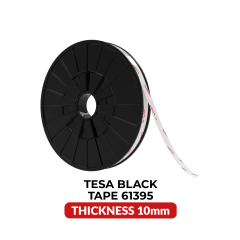 Double-Sided Acrylic Black Tape (10MM x 25M) (Tesa Model # 61395)