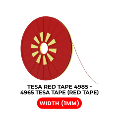 Double-Sided Polyester Red Tape (1MM X 25M) (Tesa Model # 4965)