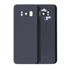 Back Cover Glass With Camera Lens For Samsung Galaxy S8 (Service Pack) (Midnight Black)