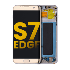OLED Assembly With Frame For Samsung Galaxy S7 Edge (International / G935F) (Refurbished) (Gold Platinum)