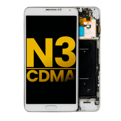 OLED Assembly With Frame For Samsung Galaxy Note 3 (Refurbished) (Verizon / Sprint) (White)