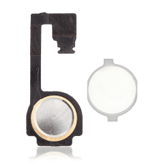 Home Button With Flex For iPhone 4 (White)