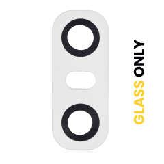 Back Camera Lens (Glass Only) With Adhesive For LG G6 (Mystic White)