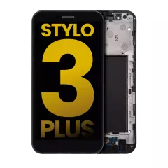 LCD Assembly With Frame For LG Stylo 3 Plus (TP450 / MP450 / M470) (Refurbished) (Black)