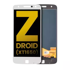 LCD Assembly Without Frame For Motorola Moto Z / Moto Z Droid (XT1650-01 / 2016) (Refurbished) (White)