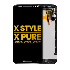 LCD Assembly With Frame For Motorola Moto X Style (XT1572 / 2015) / Moto X Pure Edition (XT1575 / 2015) (Refurbished) (Black)