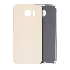 Back Cover Glass For Samsung Galaxy S6 (No Logo) (Aftermarket Plus) (Gold)