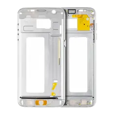Mid-Frame Housing For Samsung Galaxy S7 Edge (With Small Parts) (White)