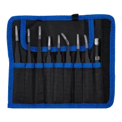 Tweezer Set With Carrying Pouch (9 Piece Set)