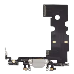 Charging Port Flex Cable For iPhone 8 (Premium) (Silver)