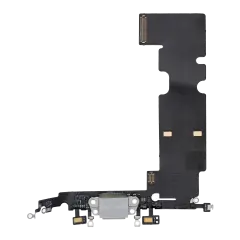 Charging Port Flex Cable For iPhone 8 Plus (Premium) (Silver)
