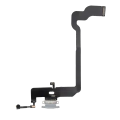 Charging Port Flex Cable For iPhone XS (Premium) (Silver)