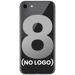 Back Cover Glass With Back Camera Lens For iPhone 8 (No Logo) (Space Gray)