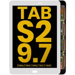 OLED Assembly Without Frame For Samsung Galaxy Tab S2 9.7" (T810 / T813 / T815 / T817 / T819) (2015) (Refurbished) (White)