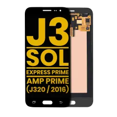 OLED Assembly Without Frame For Samsung Galaxy J3 / Sol 4G / Express Prime / Amp Prime (J320 / 2016) (Refurbished) (Black)