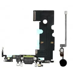 Home Button Solution W/ Charging Port For iPhone 8 Plus (Space Gray) (Version 2)