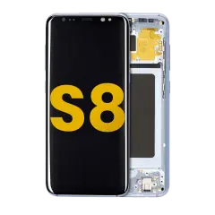 OLED Assembly With Frame For Samsung Galaxy S8 (Refurbished) (Coral Blue)