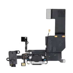 Charging Port Flex Cable For iPhone 5C (Black)