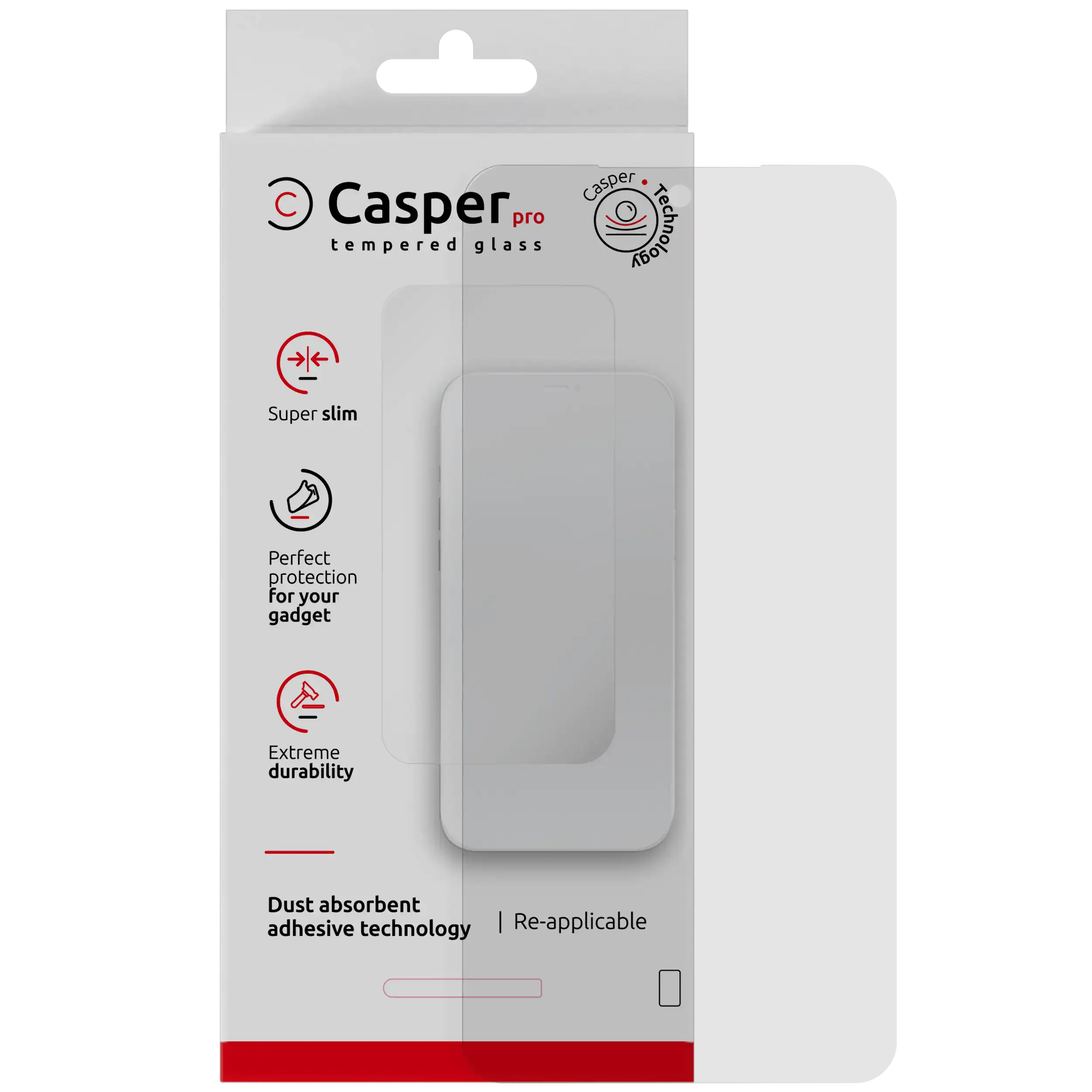 Casper Pro klart beskyttelsesglas til Samsung Galaxy S26 Plus i original emballage