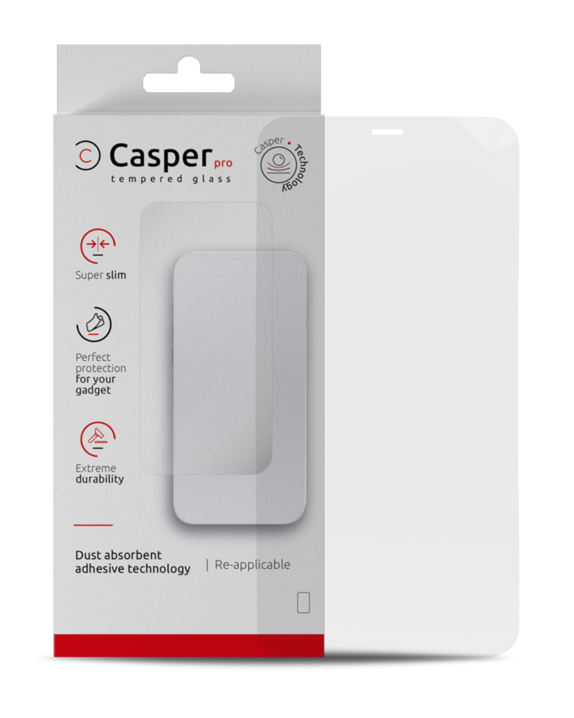 Casper Pro klart beskyttelsesglas til iPhone 12 12 Pro i original emballage