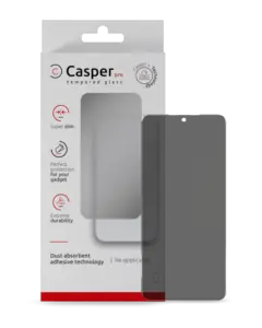 Casper Pro privacy-beskyttelsesglas til Samsung Galaxy S24 / S25 i detailemballage