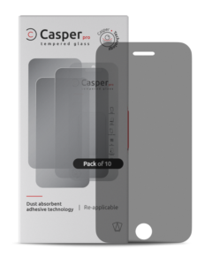 Casper Pro privacy-beskyttelsesglas til iPhone 6 / 6S / 7 / 8 / SE (2020) / SE (2022) i detailemballage