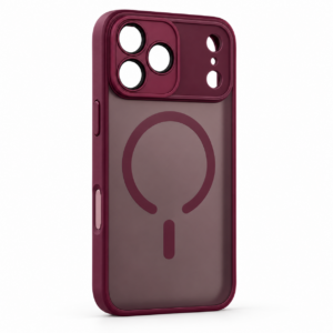 Bordeaux magnetisk cover med transparent eller tonet bagside