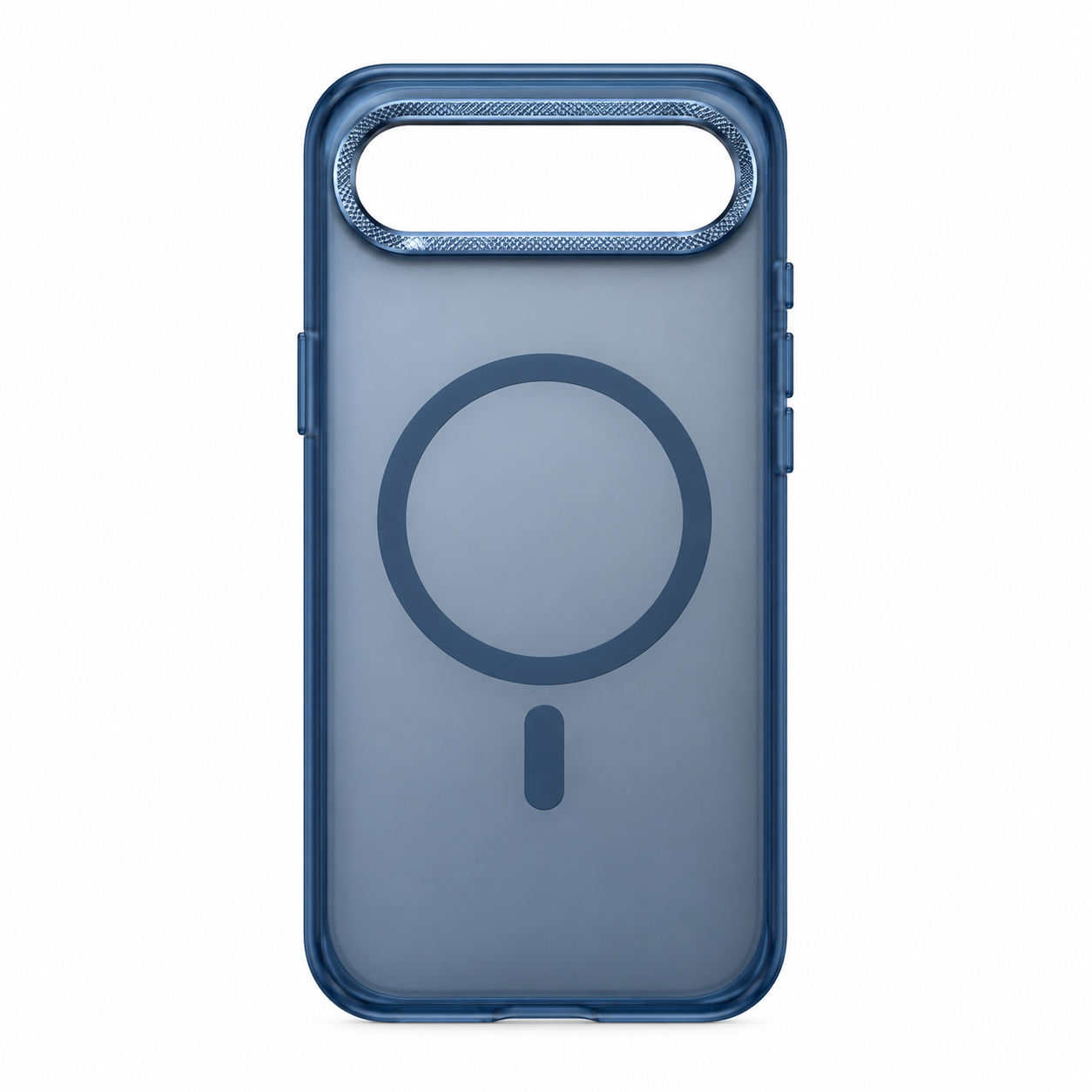 Illustration af blå magnetisk cover til iPhone Air