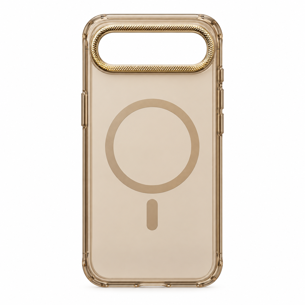Illustration af guld magnetisk cover til iPhone Air