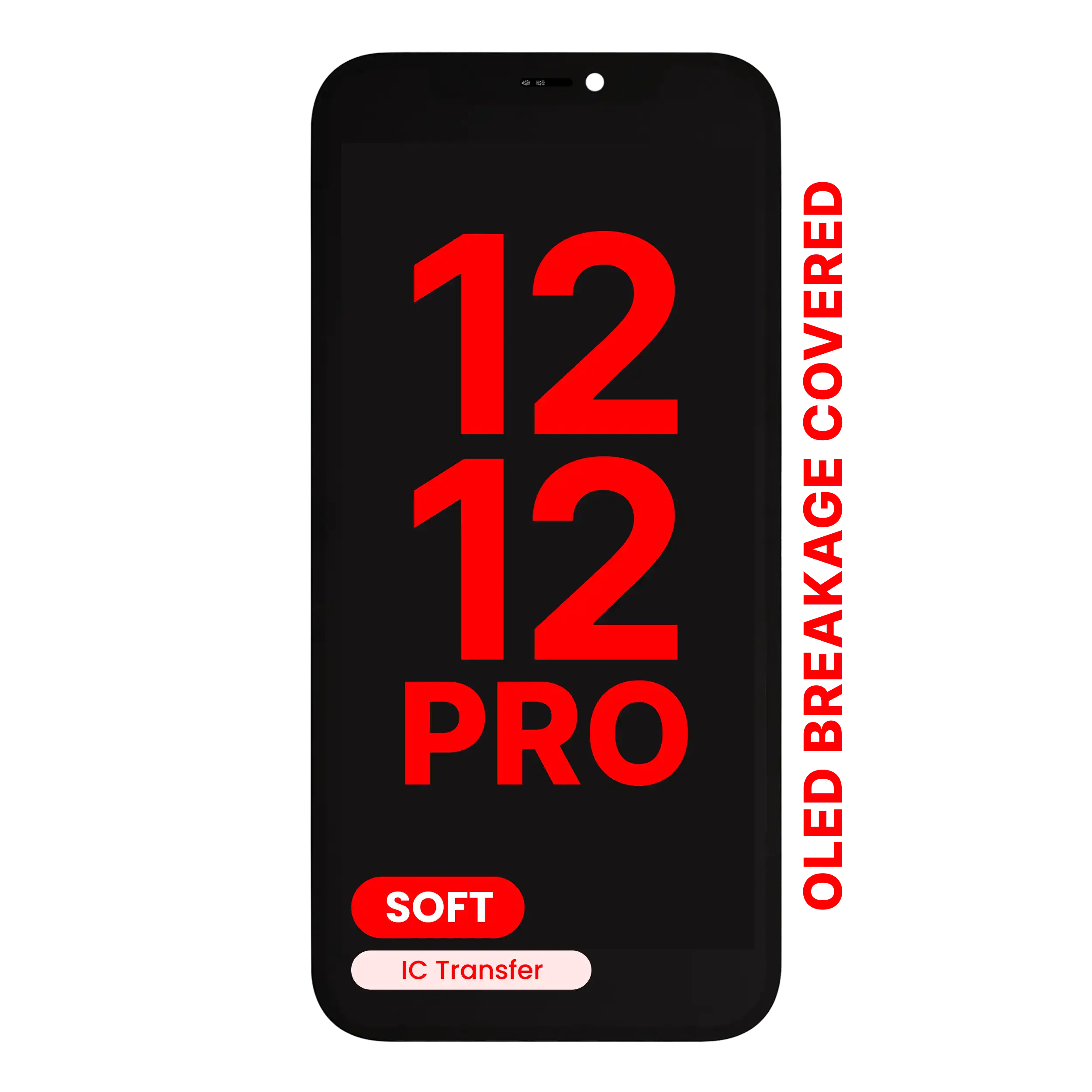 MobileSentrix XO7 Soft OLED til iPhone 12/12 Pro, billedeksempel til webshop