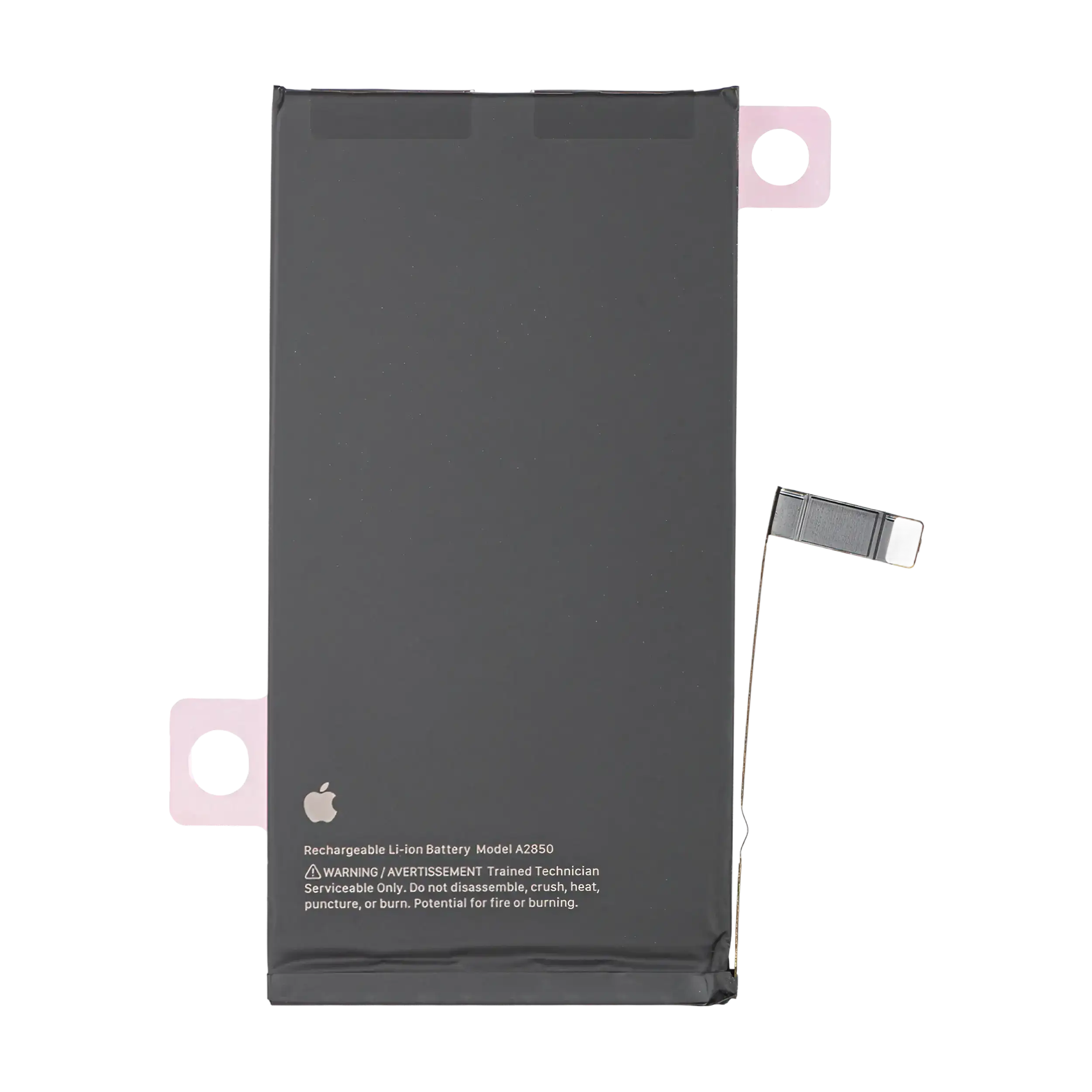 MobileSentrix iPhone 14 Plus Genuine OEM batteri eksempelfoto, præcist servicepack varenummer skal kontrolleres