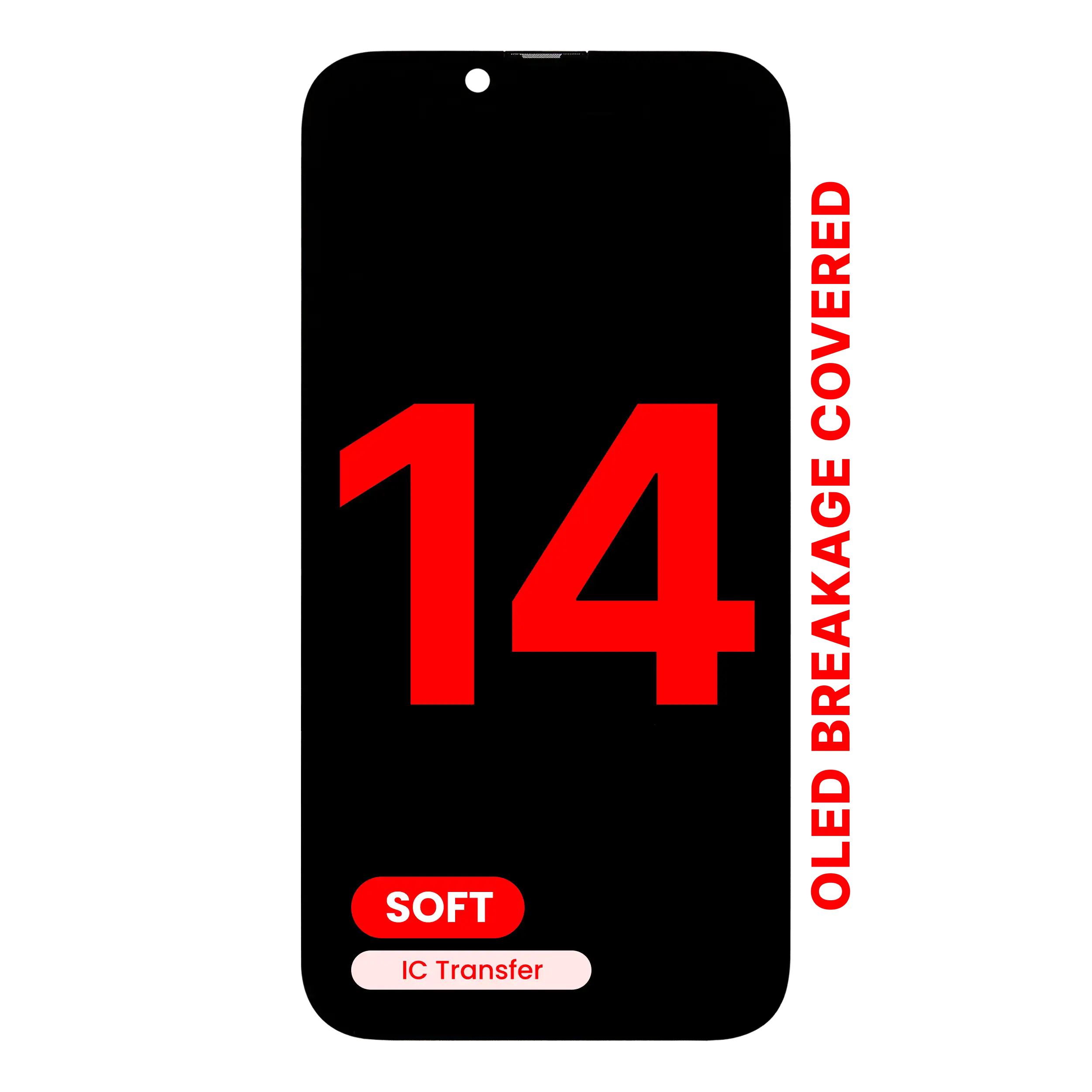 MobileSentrix XO7 Soft OLED til iPhone 14, billedeksempel til webshop