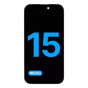Reservedelsfoto: iPhone 15 skærm – Incell LCD (JK High Quality)
