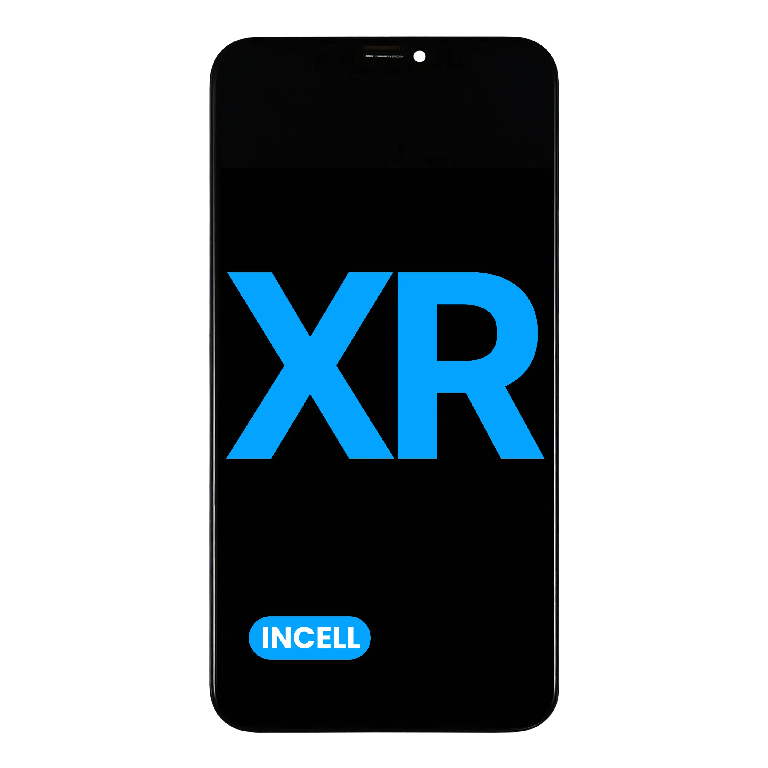 MobileSentrix LCD Assembly With Steel Plate Pre-Installed Compatible For iPhone XR (Aftermarket: AQ7 Incell). Eksempelfoto.