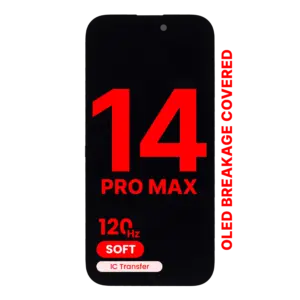 Reservedelsfoto: iPhone 14 Pro Max skærm – Soft OLED 120 Hz JK