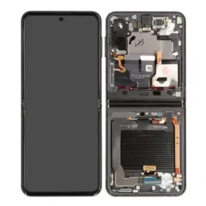 Samsung Galaxy Z Flip3 foldbar OLED-skærm med ramme – Original Phantom Black
