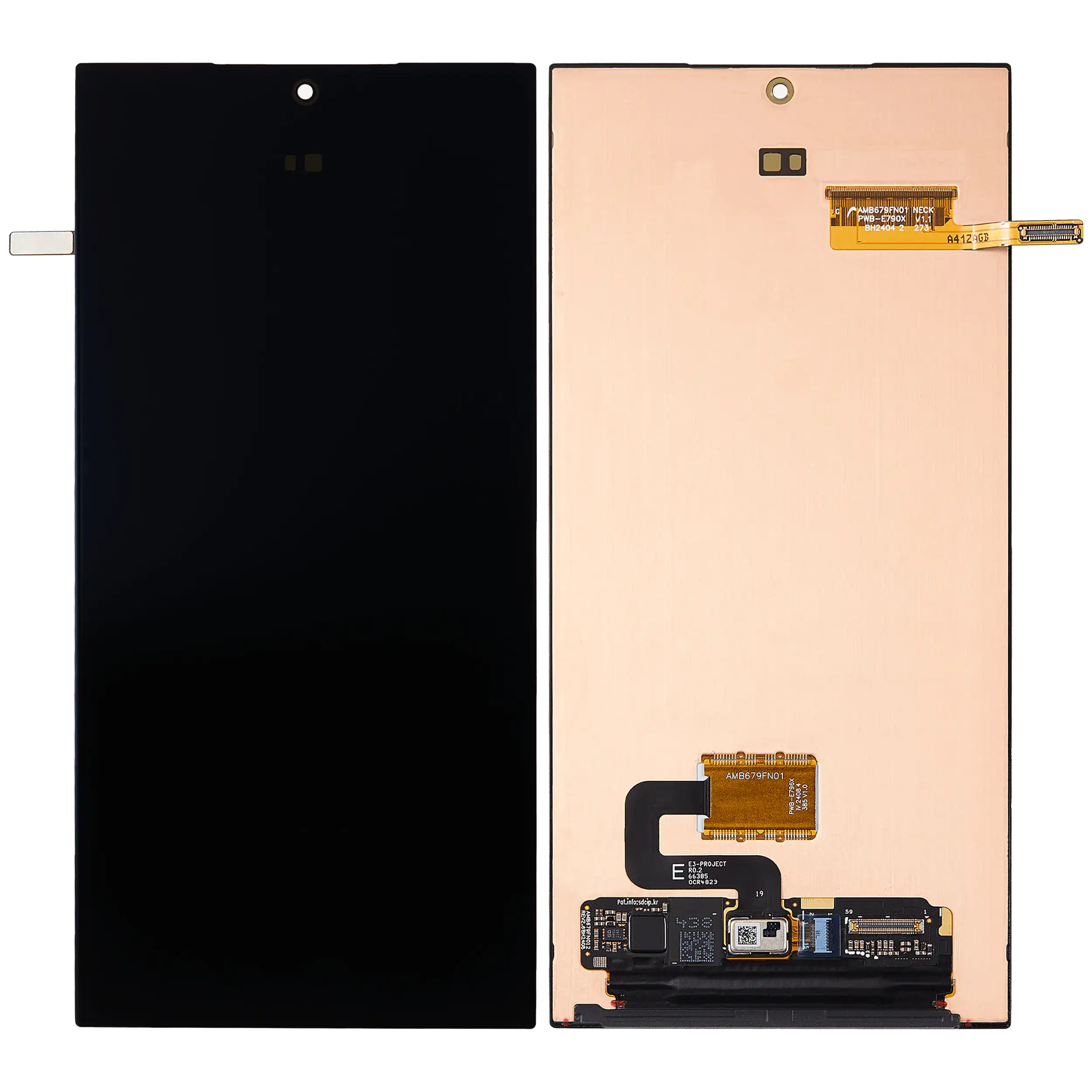 MobileSentrix Samsung Galaxy S24 Ultra OLED Service Pack uden ramme – eksempelfoto