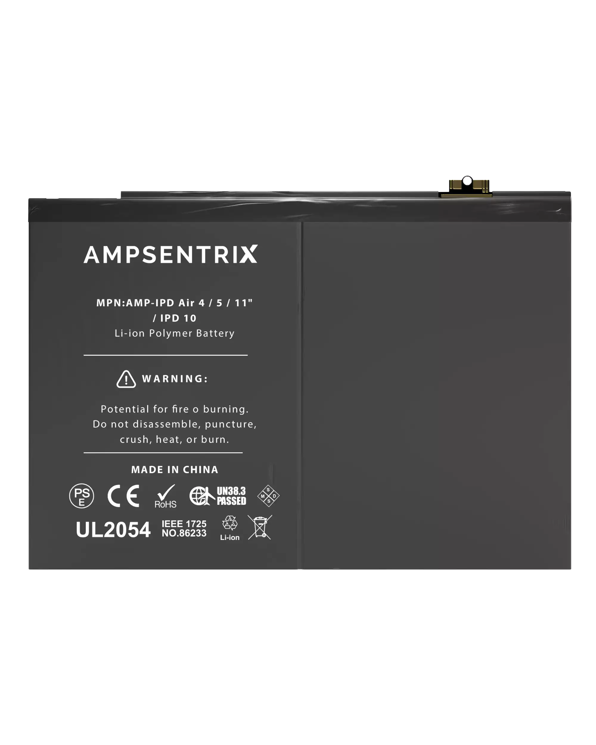 AmpSentrix Pro batteri fra MobileSentrix til iPad Air 4, iPad Air 5 og iPad 10 – produktfoto eksempel