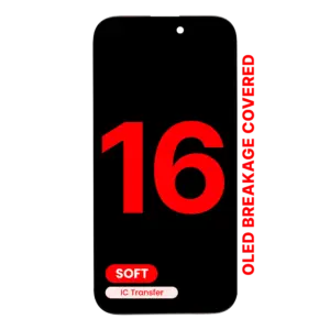 Reservedelsfoto: iPhone 16 skærm – Soft OLED