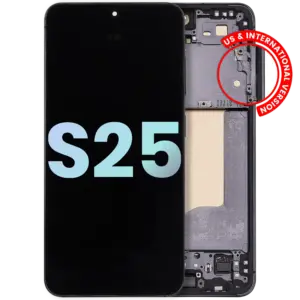Samsung Galaxy S25 OLED-skærm med ramme – Original Blue Black