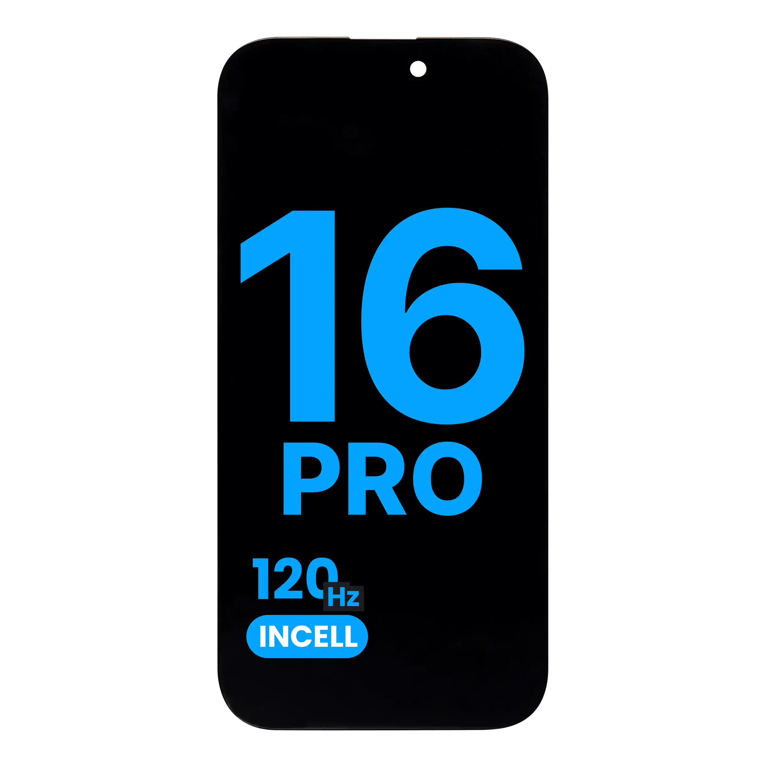 MobileSentrix AQ7 Incell 120Hz til iPhone 16 Pro – eksempelfoto, kvalitet og leverandørsku skal kontrolleres