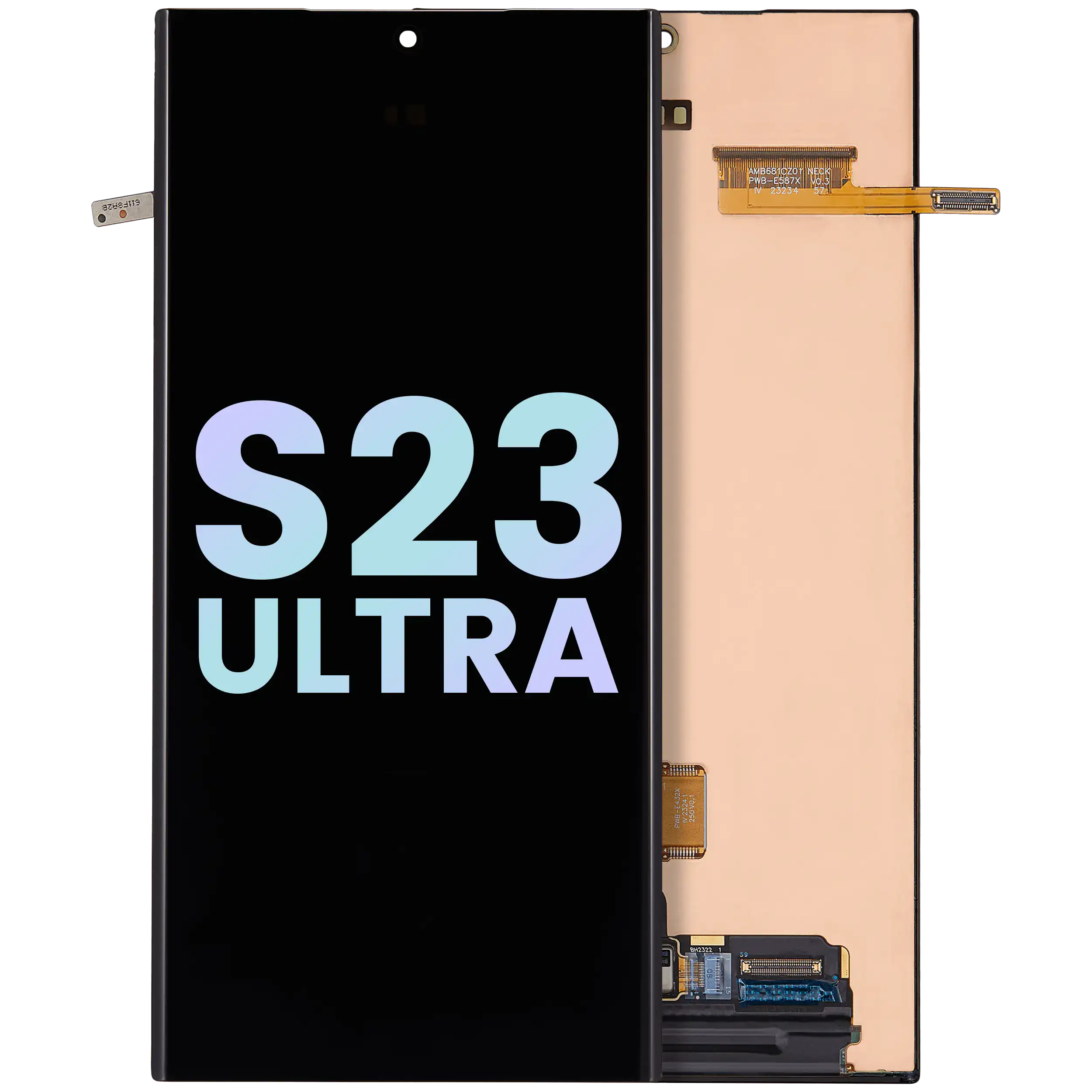 MobileSentrix Samsung S23 Ultra Service Pack OLED without frame. Eksempelfoto, SKU skal verificeres.