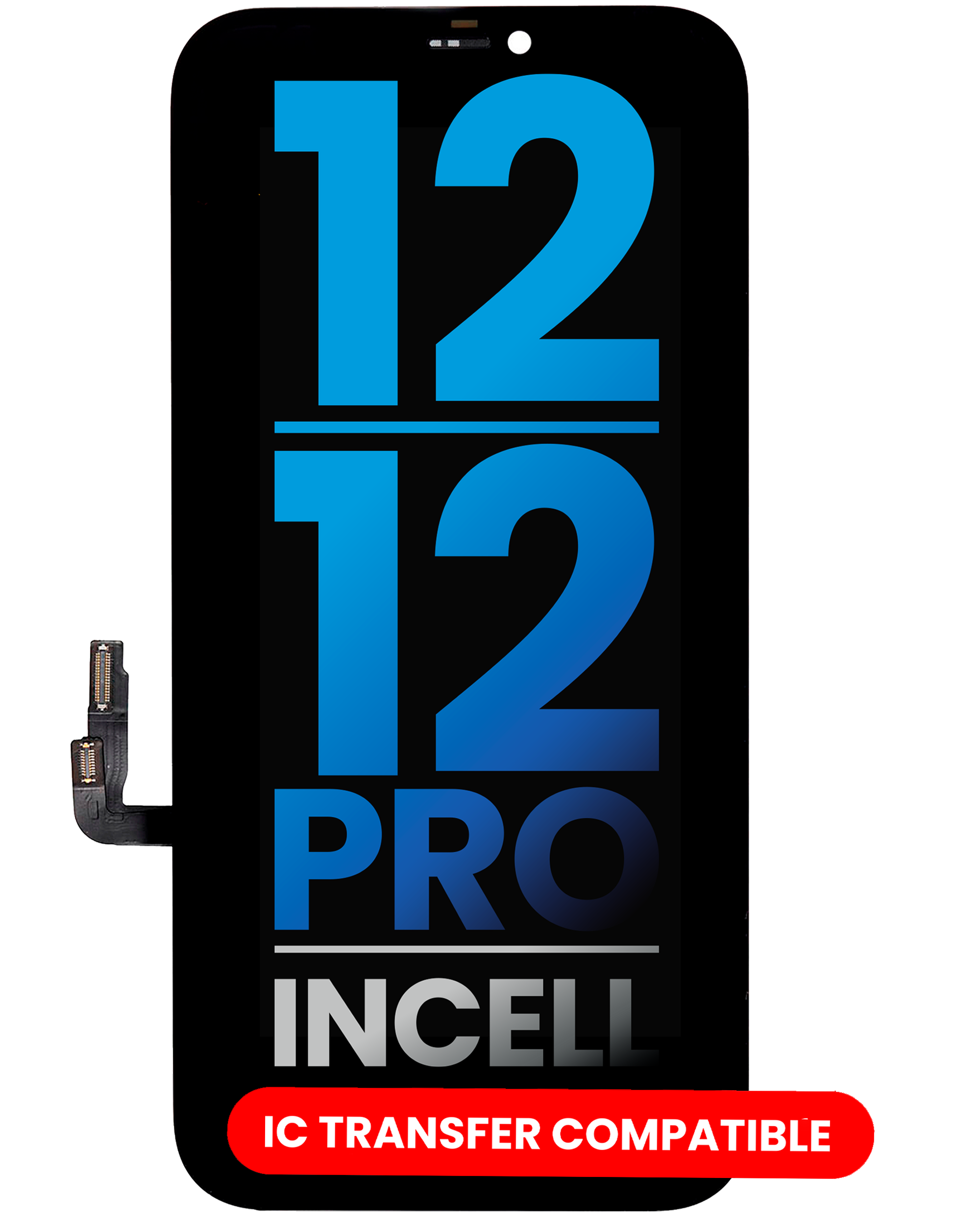 MobileSentrix Incell skærm iPhone 12 og 12 Pro, eksempelfoto