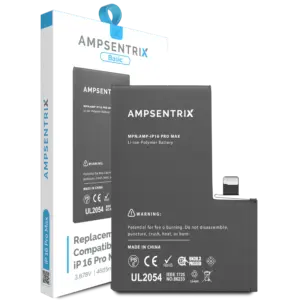 Reservedelsfoto: iPhone 16 Pro Max batteri – OEM-kompatibel 4685 mAh