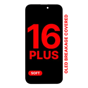 Reservedelsfoto: iPhone 16 Plus skærm – Soft OLED