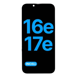 Reservedelsfoto: iPhone 16e / 17e skærm – Incell LCD JK